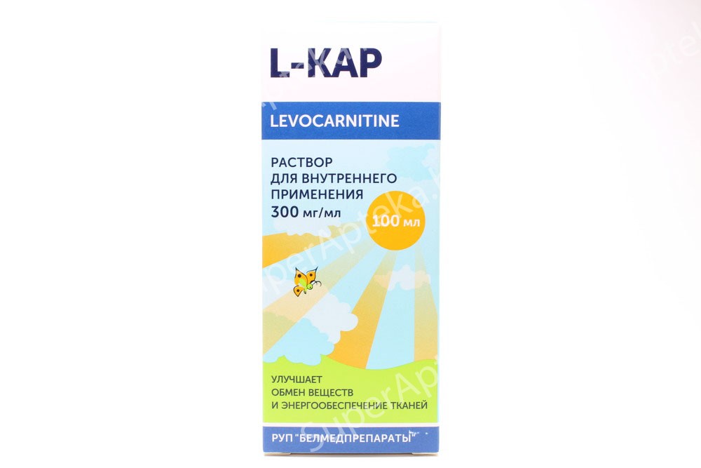 L-кар р-р для внутр.прим.100мл 300мг/мл
