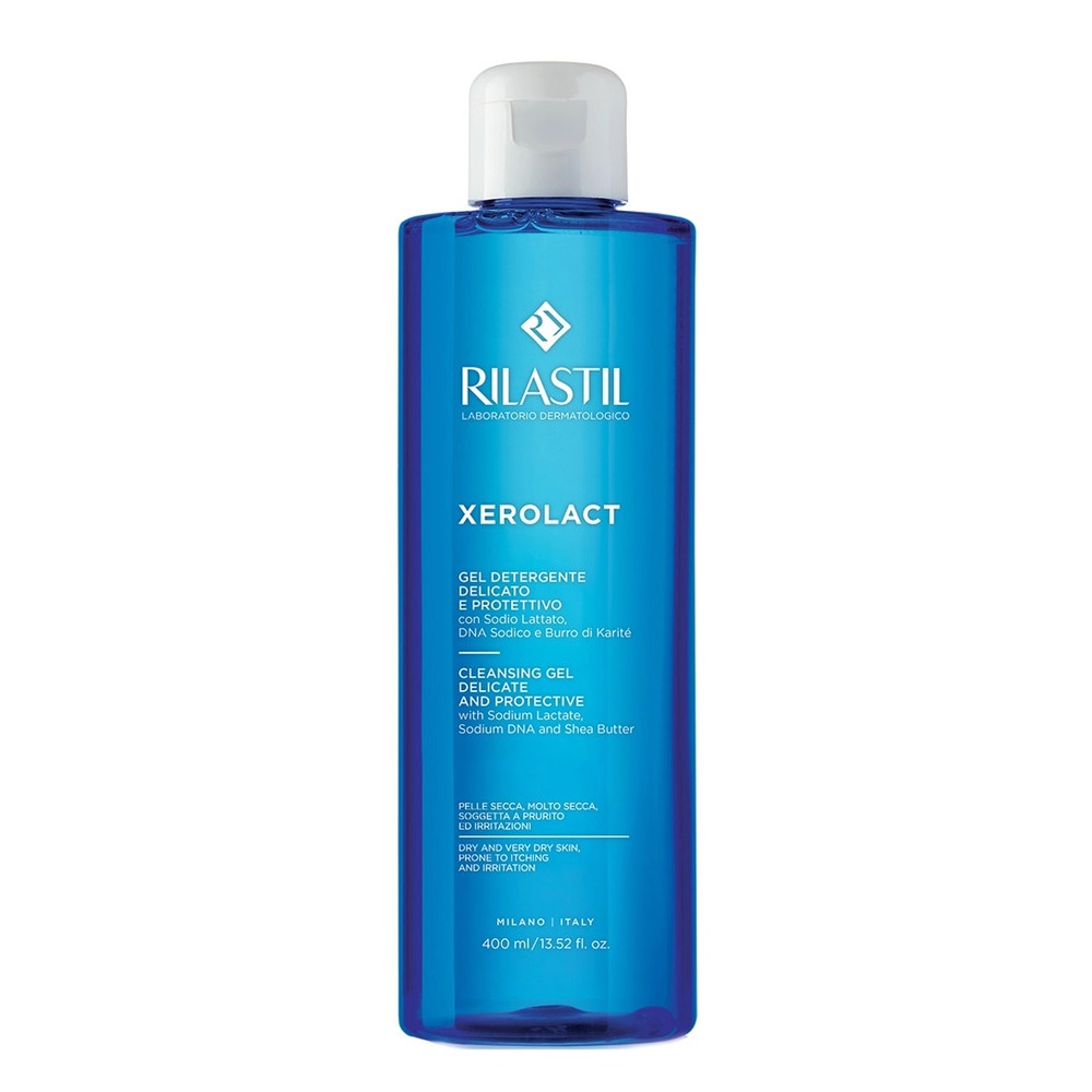 Мягкий очищающий защитный гель Rilastil Xerolact 400  мл
