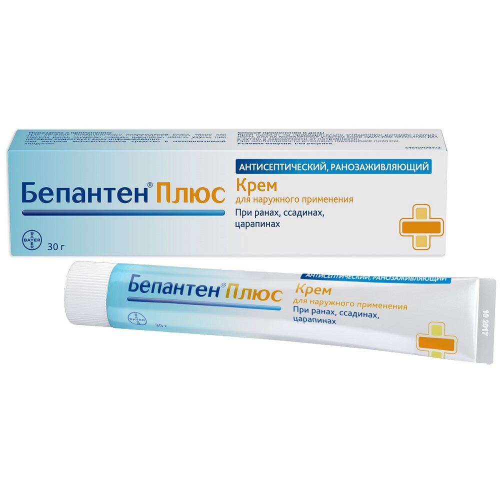 Бепантен Плюс крем для наружного прим.(50мг+5мг)/г 30г Бепантен Плюс крем для наружного прим.(50мг+5мг)/г 30г