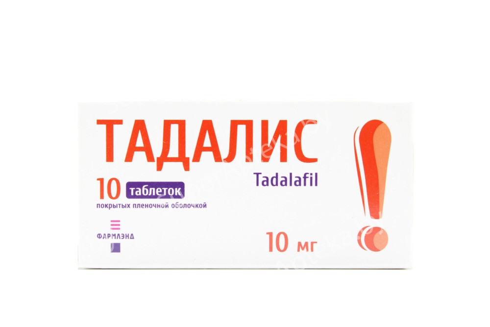 Тадалис таблетки 10мг N10*1 Тадалис таблетки 10мг N10*1