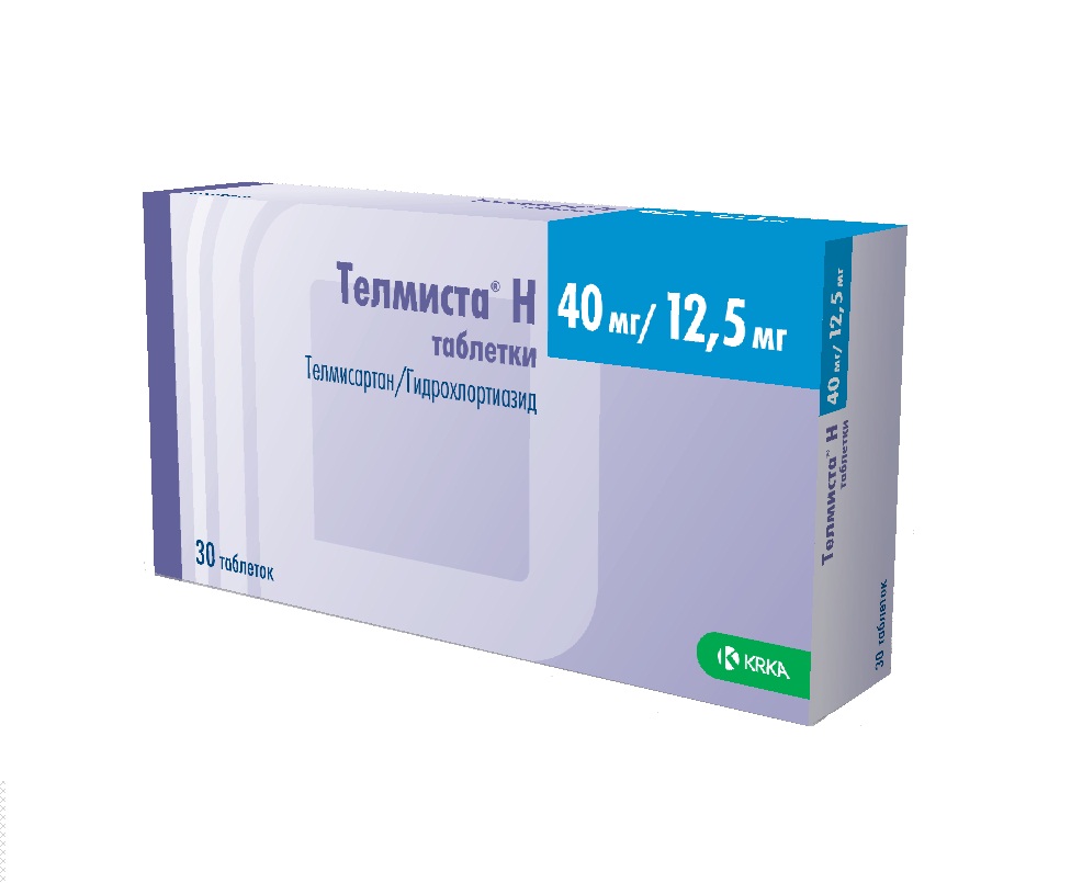 Телмиста Н таблетки 40мг/12,5мг N10*3