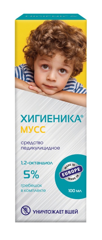 Хигиеника мусс ср-во педикулицидное 100мл Хигиеника