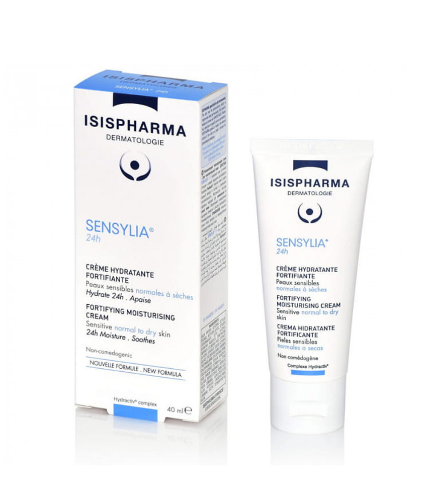 Крем увлаж. укреп.д/чувств. норм. и обезвож. кожи (24 часа) ISISPHARMA Sensylia 40  мл