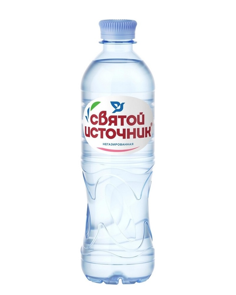 Вода питьевая негазированная обработанная Святой Источник 0,5  л