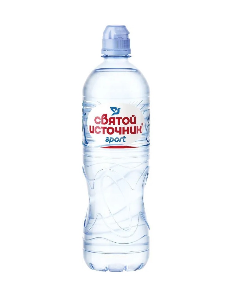 Вода питьевая негазированная обработанная ПЭТ спорт крышка Святой Источник 0,75  л