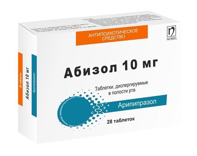 Абизол таб. диспергируемые в полости рта, 10мг №7х4