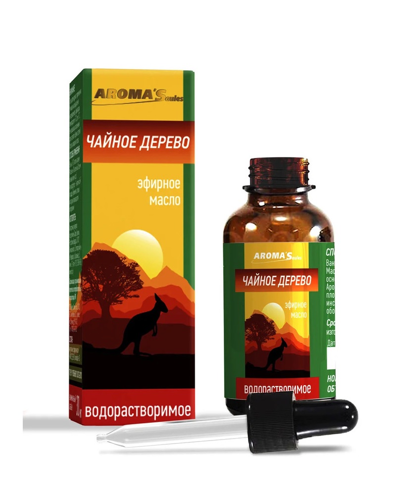 Масло эфирное водорастворимое Чайное дерево AROMA’Saules 30  мл Масло эфирное водорастворимое Чайное дерево AROMA’Saules 30  мл
