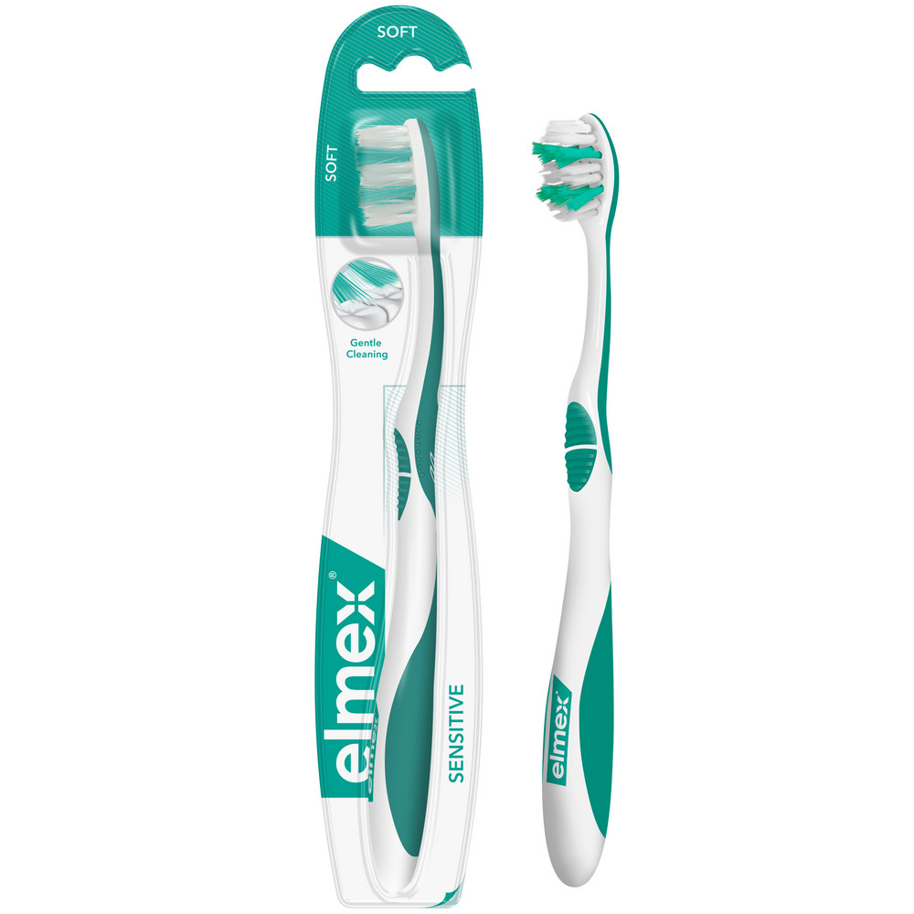 Зубная щетка Sensitive мягкая Elmex 1  шт Зубная щетка Sensitive мягкая Elmex 1  шт