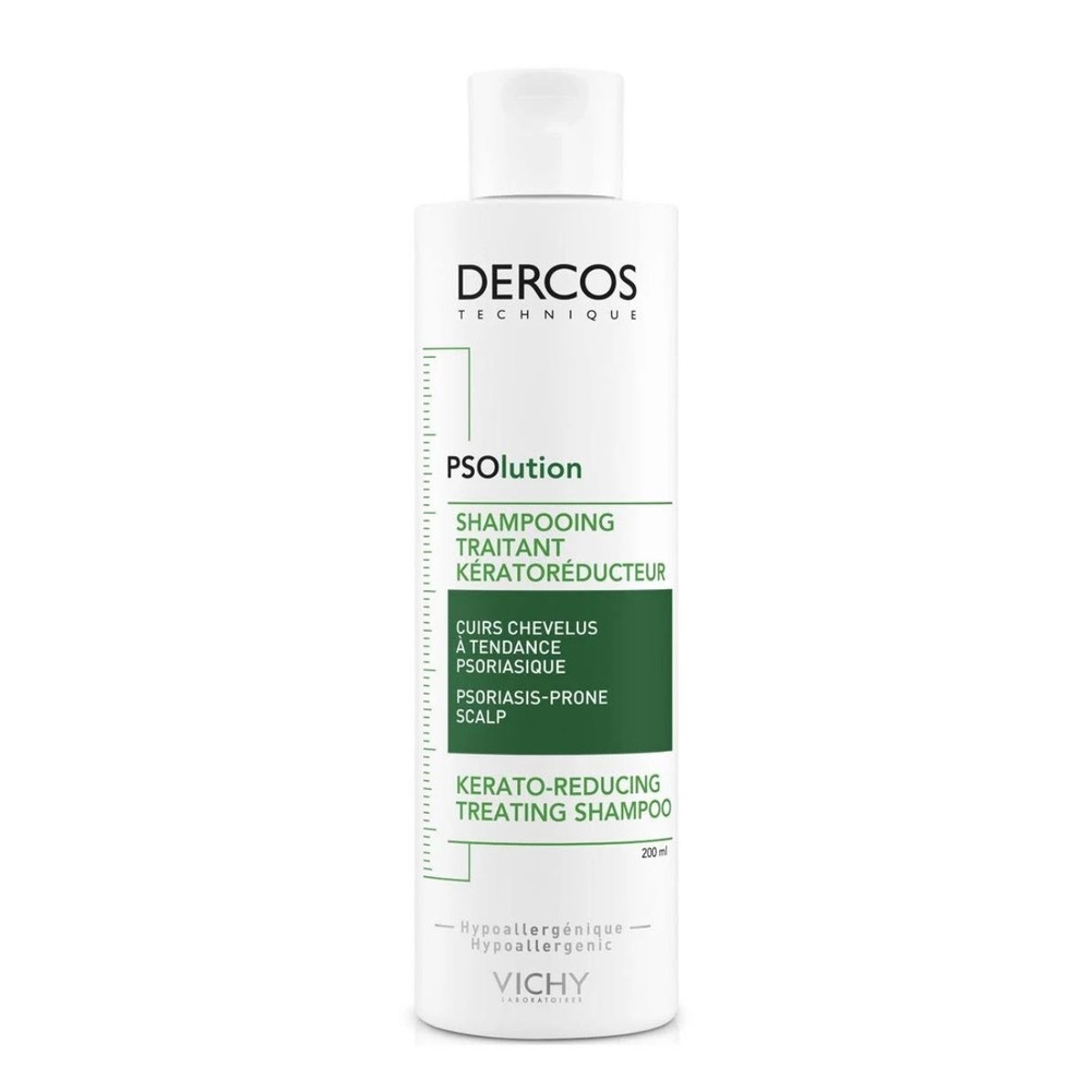 Шампунь кераторегулирующий для кожи головы, склонной к псориазу Vichy Dercos PSOlutions 200  мл