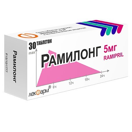 Рамилонг таблетки 5мг N60 Рамилонг таблетки 5мг N60