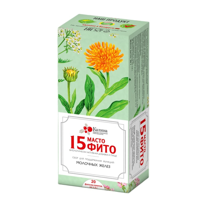 15 Мастофито сбор фильтр-пакеты 1,5г N20 Калина Фито