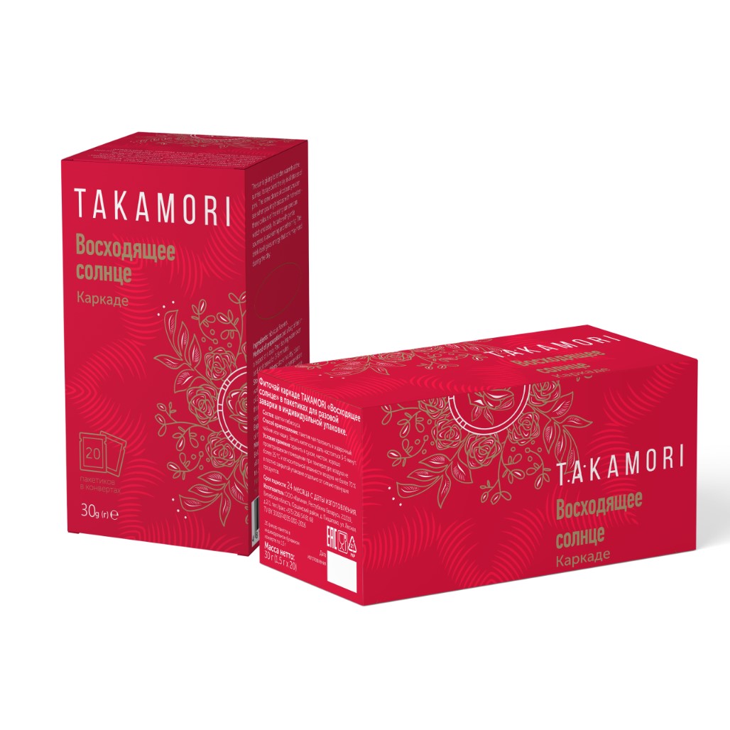 Фиточай Каркаде «Восходящее солнце» 20 пак. по 1,5г. Takamori