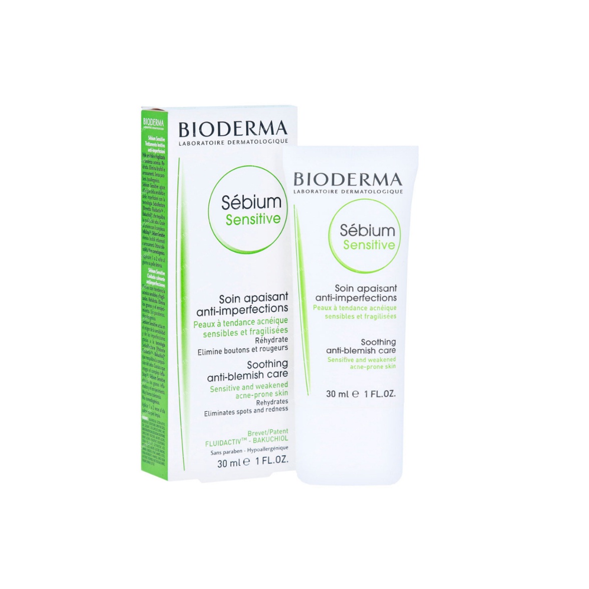 Флюид для лица успокаивающий Sensitive Bioderma Sebium 30  мл