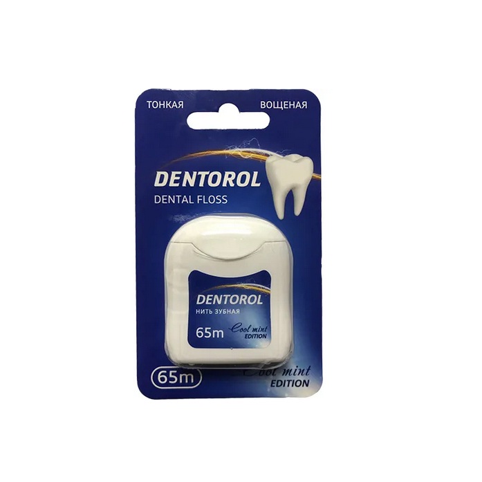 Нить зубная вощеная Dentorol 65  м