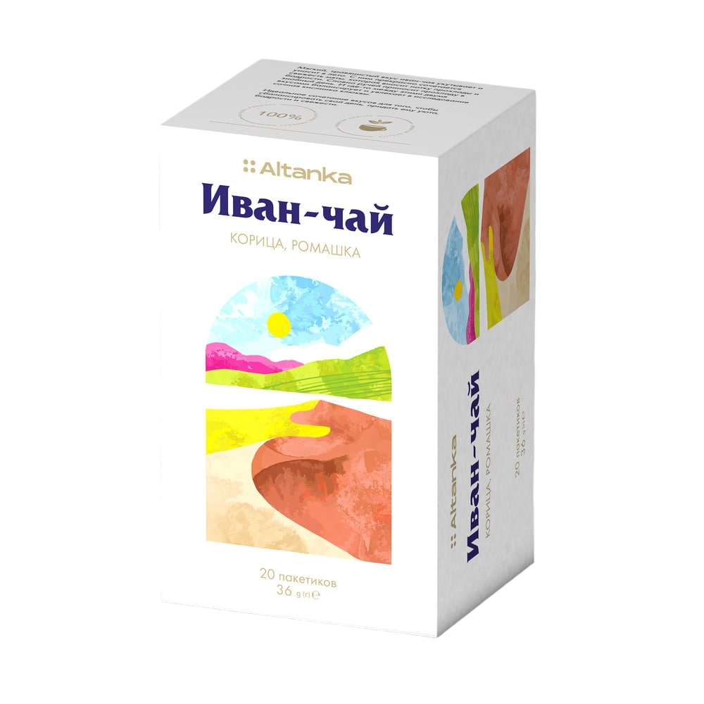 Фиточай «Иван-чай, корица, ромашка» 20 пак. по 1,8г Altanka Фиточай «Иван-чай, корица, ромашка» 20 пак. по 1,8г Altanka
