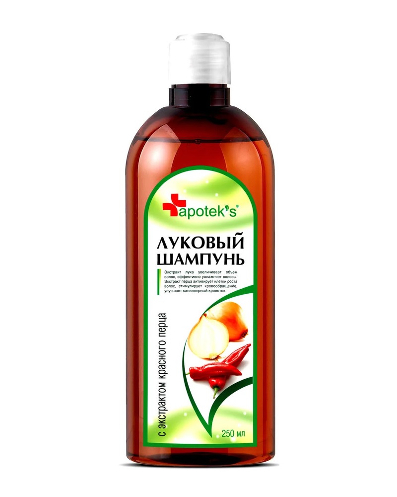 Шампунь Луковый с экстрактом красного перца Apotek’s 250  мл