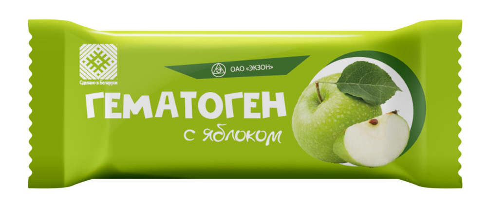 Гематоген с яблоком 40г Экзон