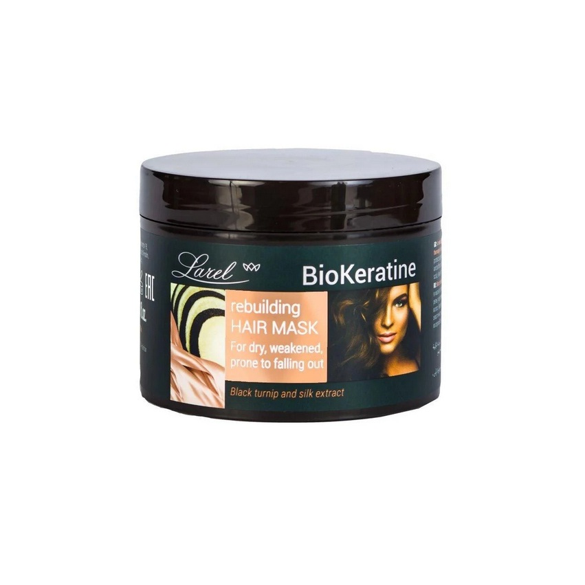 Маска восстанавливающая для слабых волос с тенденцией к выпадению Larel BioKeratine 300 мл Маска восстанавливающая для слабых волос с тенденцией к выпадению Larel BioKeratine 300 мл