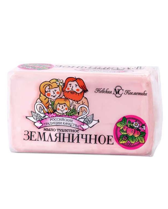 Туалетное мыло Земляничное Невская Косметика 140  г Туалетное мыло Земляничное Невская Косметика 140  г