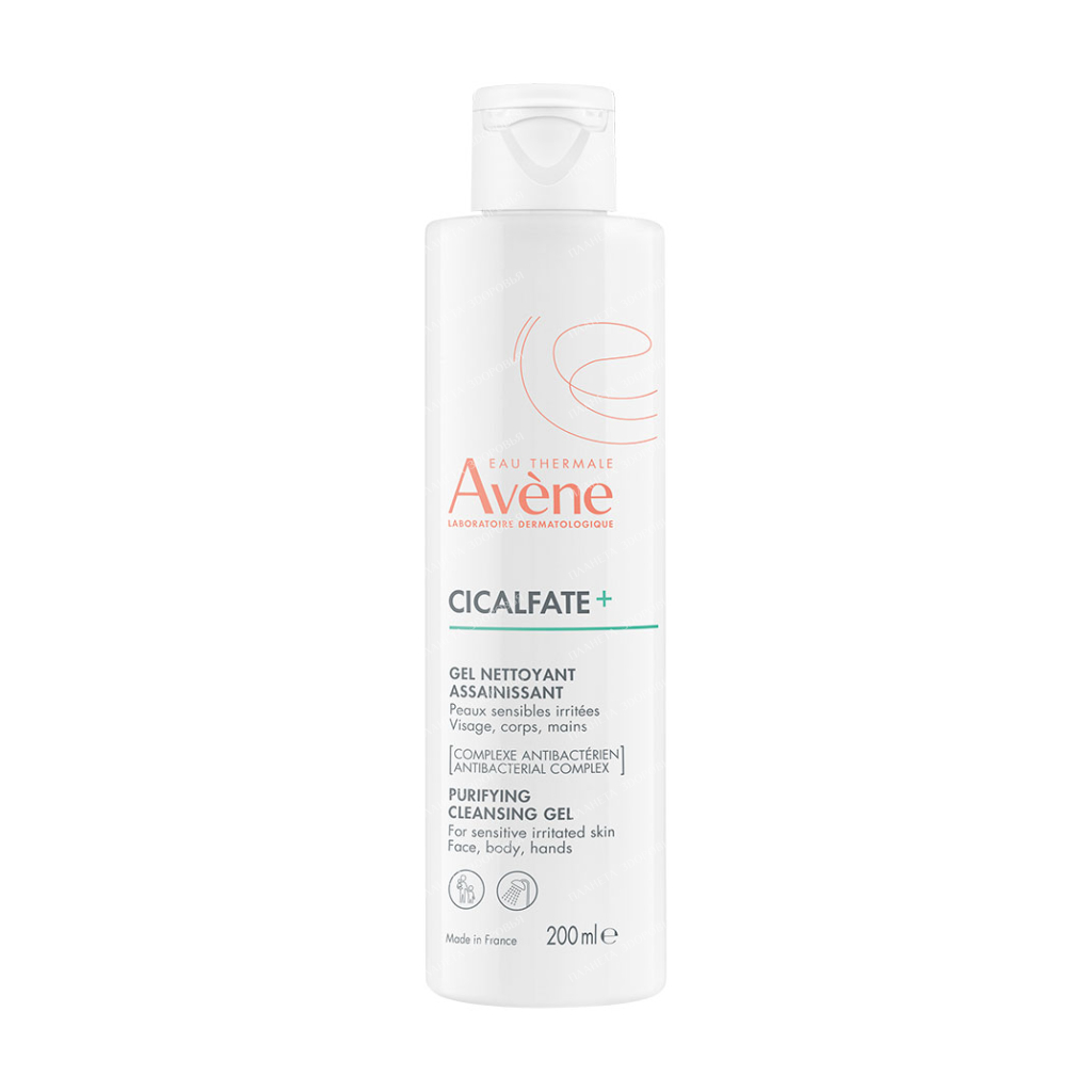 Гель очищающий для чувствительной и раздраженной кожи Avene Cicalfate 200  мл