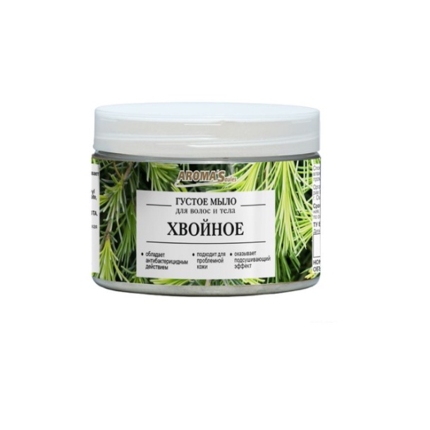 Мыло густое для волос и тела Хвойное AROMA’Saules 250  мл Мыло густое для волос и тела Хвойное AROMA’Saules 250  мл