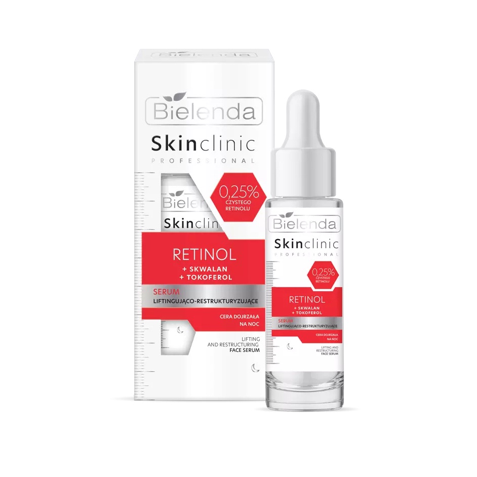 Сыворотка Лифтинг и реструктуризация с ретинолом Bielenda Skin Clinic Professional 30 мл Сыворотка Лифтинг и реструктуризация с ретинолом Bielenda Skin Clinic Professional 30 мл