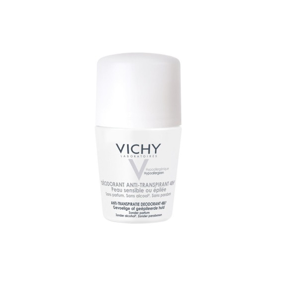 Дезодорант-антиперспирант шариковый 48ч для чувствительной кожи Vichy Homme 50*2  мл
