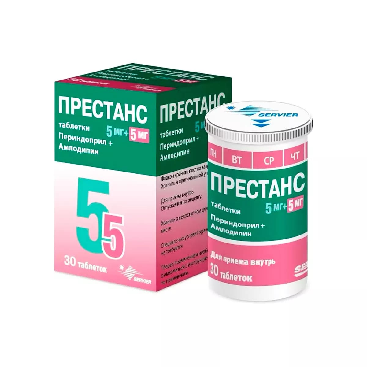 Престанс таблетки 5мг+5мг N30