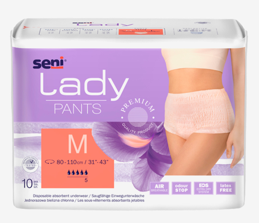 Женские подгузники-трусики Medium Seni Lady 10  шт