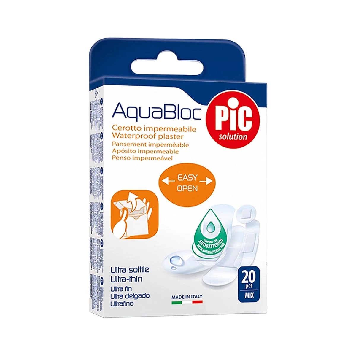 Пластырь Aquabloс набор 20  шт