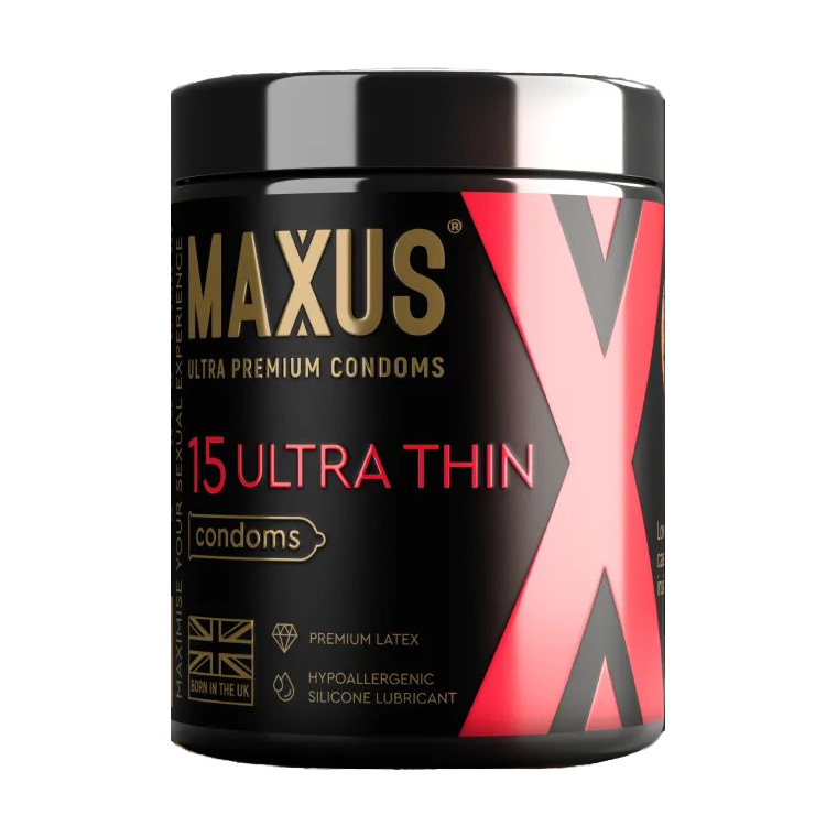 Презервативы ультратонкие с кейсом Maxus 15  шт