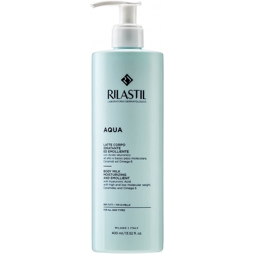 Молочко увлажняющее и смягчающее для тела для всех типов кожи Rilastil Aqua 400  мл