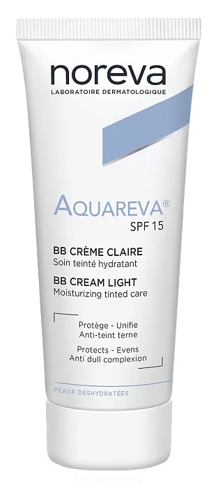 Крем SPF15 светлый тон 40мл Noreva Aquareva 50  мл