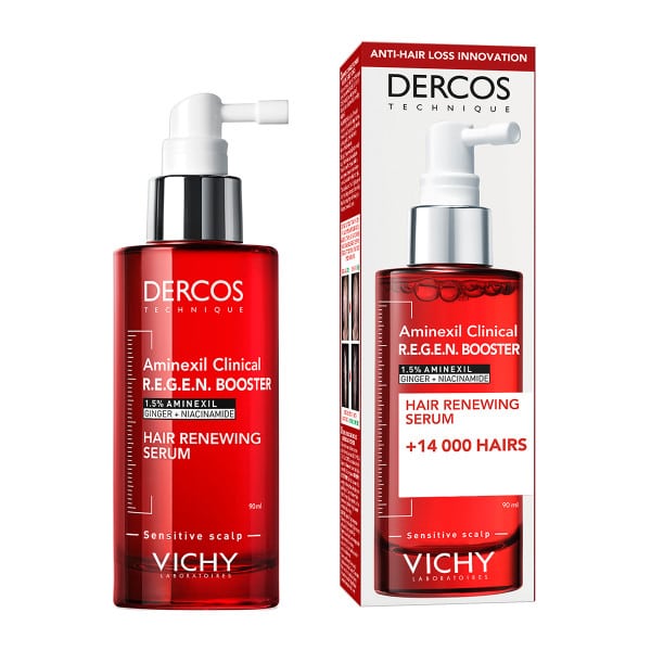Сыворотка для укрепления и роста волос Aminexil Clinical R.E.G.E.N.Booster Vichy Dercos Technique 90 мл
