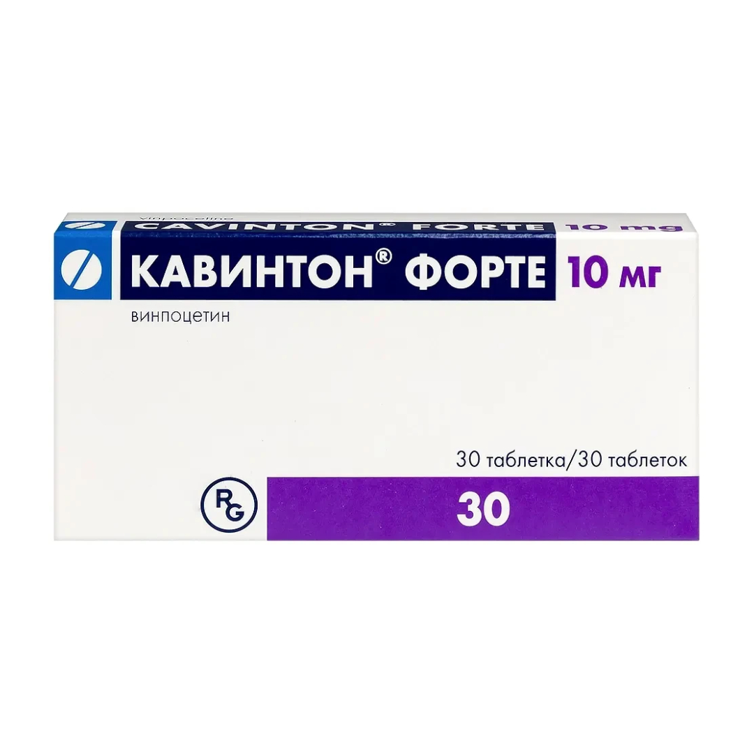 Кавинтон форте таблетки 10мг N30