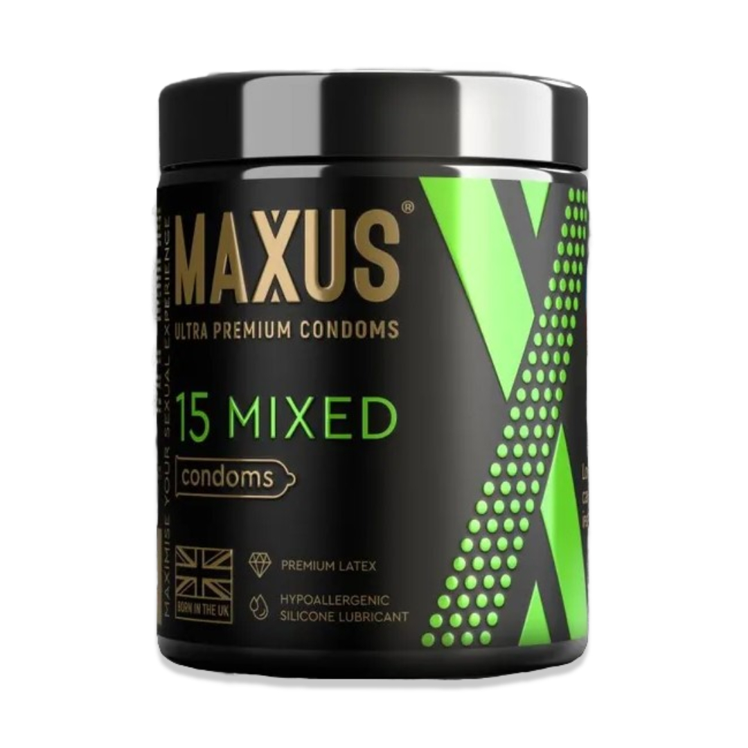 Презервативы Mixed микс-набор с кейсом Maxus 15  шт