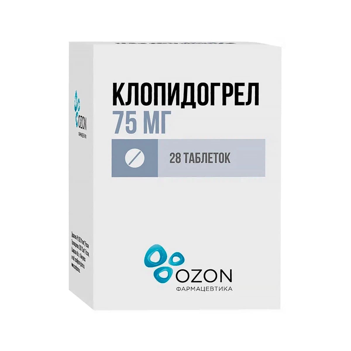 Клопидогрел таблетки 75мг N28