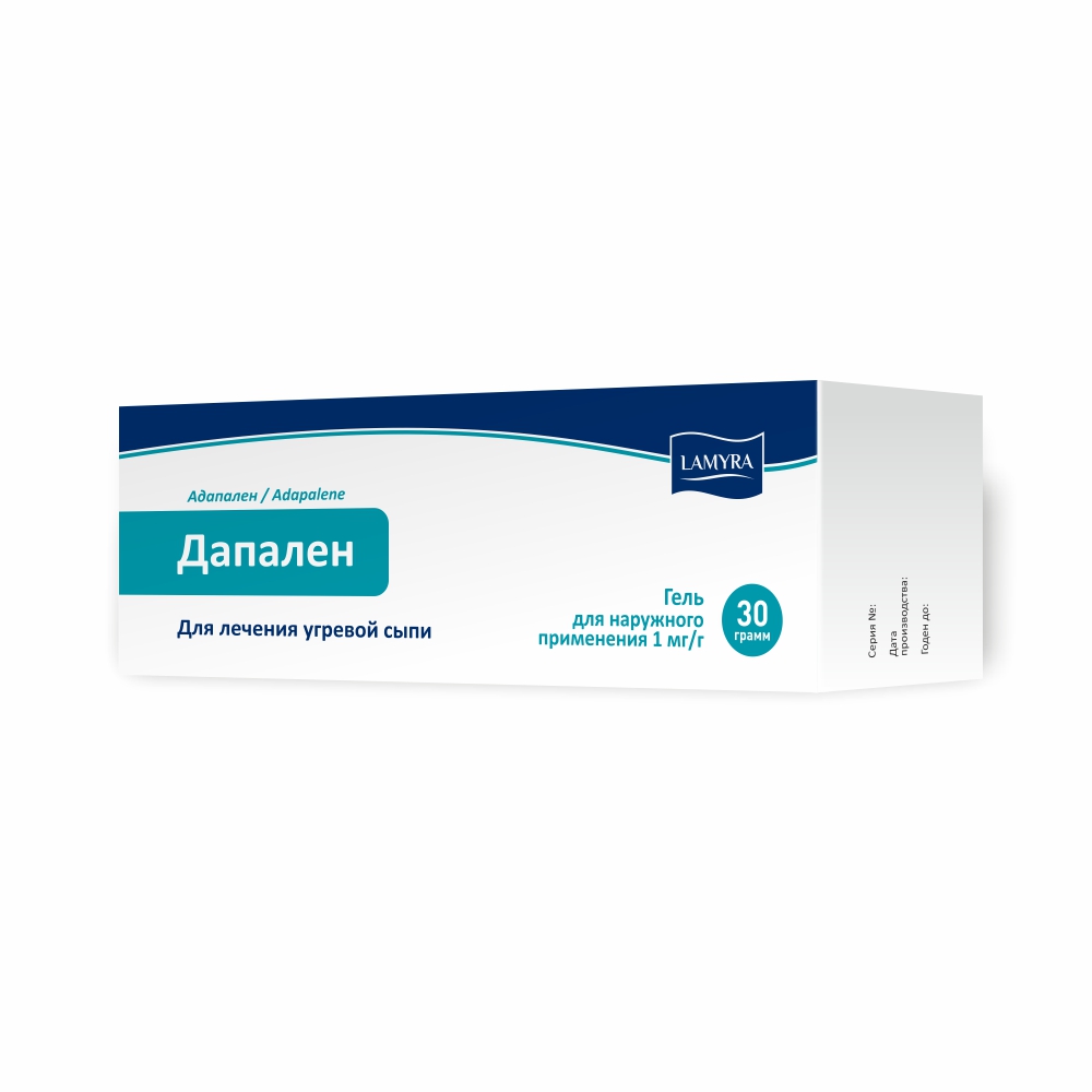 Дапален гель1мг/г в тубах 30г Дапален гель1мг/г в тубах 30г