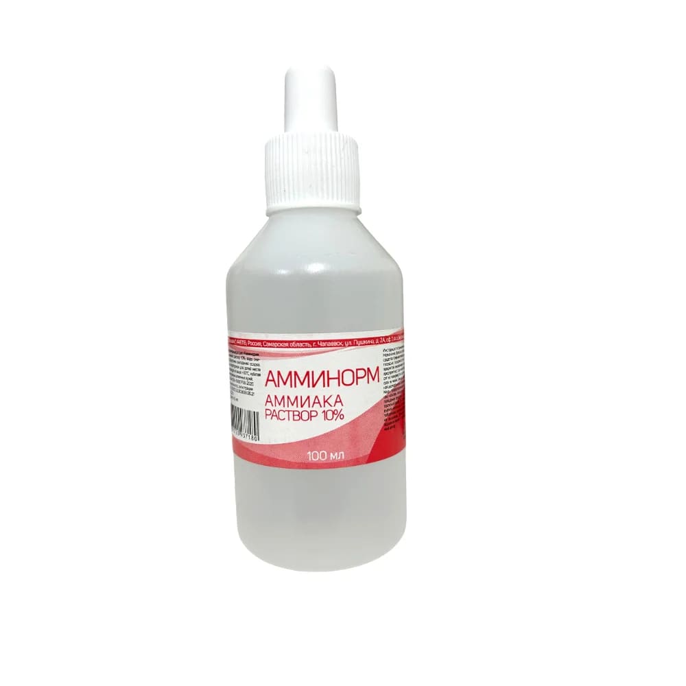 Амминорм(аммиака раствор 10%) фл 100мл 100  мл