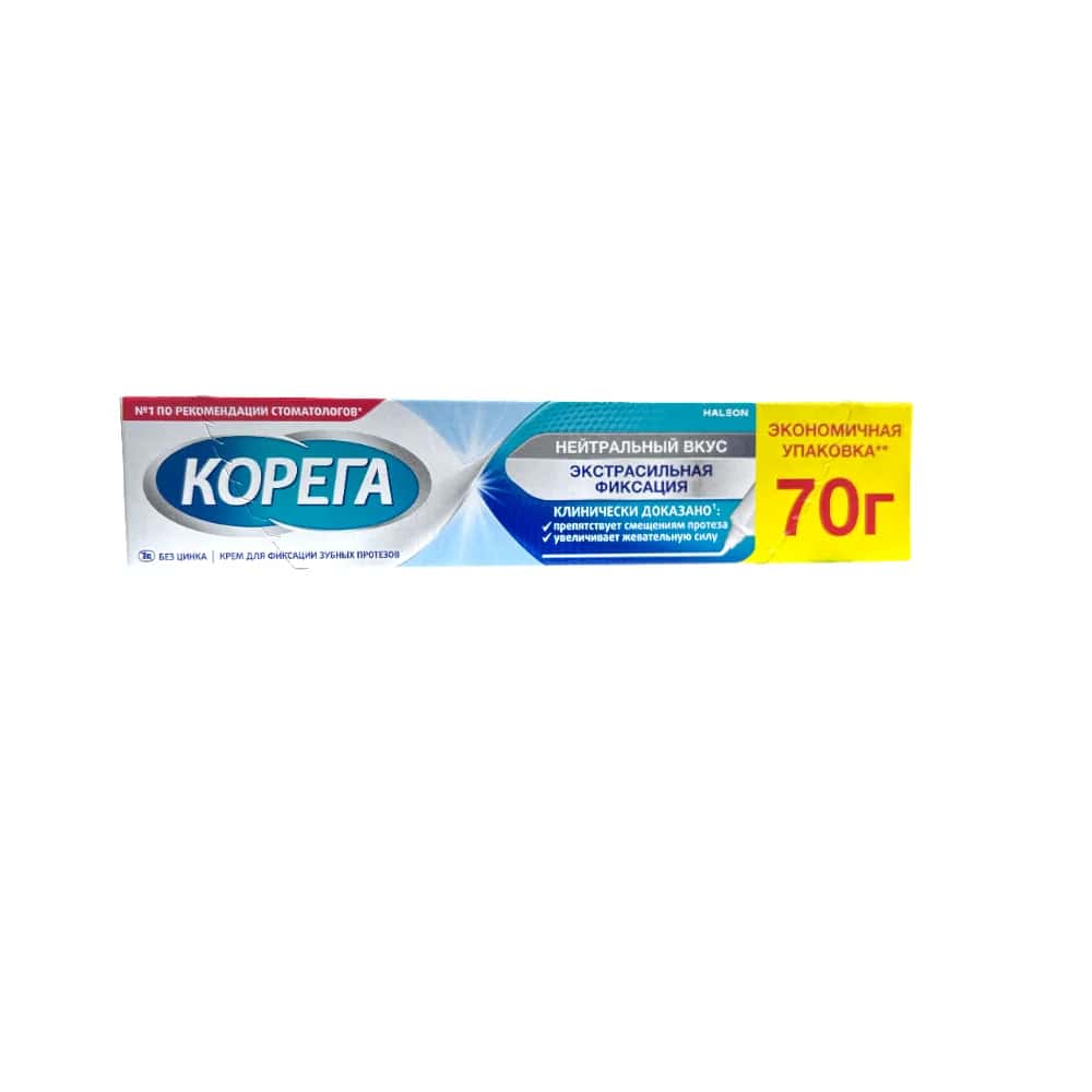 Крем для фиксации зубных протезов Corega Neutral Taste 70  г