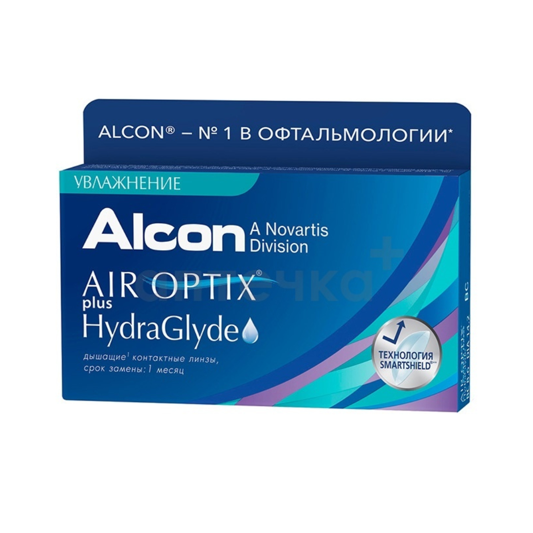 Линзы контактные  мягкие Air Optix plus HydraGlyde -2,75