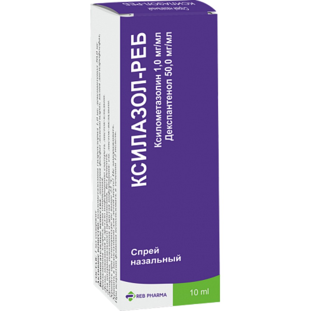 Ксилазол-РЕБ спрей назальный(1,0мг+50,0мг)/мл во флаконе 10мл в упаковке N1