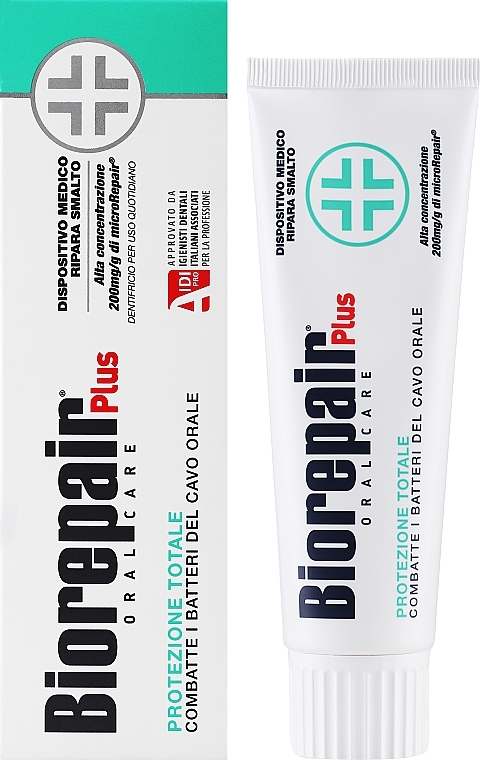 Зубная паста Total Protection для комплексной защиты полости рта Biorepair Plus 75  мл