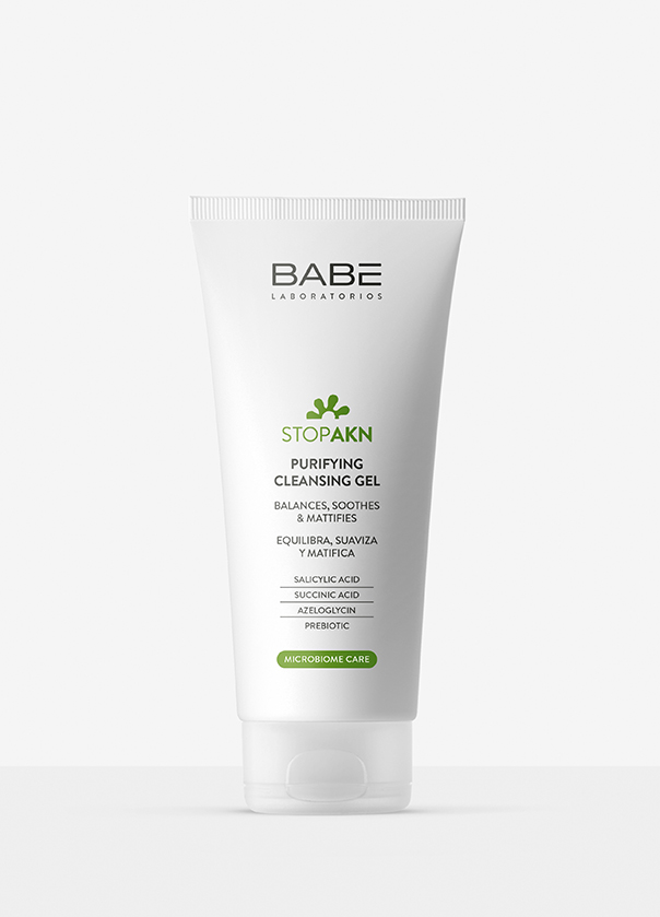 Очищающий гель для жирной и прблемной кожи BABE Laboratorios Stop AKN 200  мл