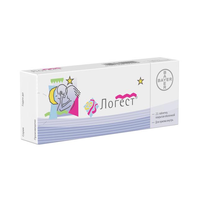 Логест таблетки покрытые оболочкой 20мкг/75мкг N21* Логест таблетки покрытые оболочкой 20мкг/75мкг N21*