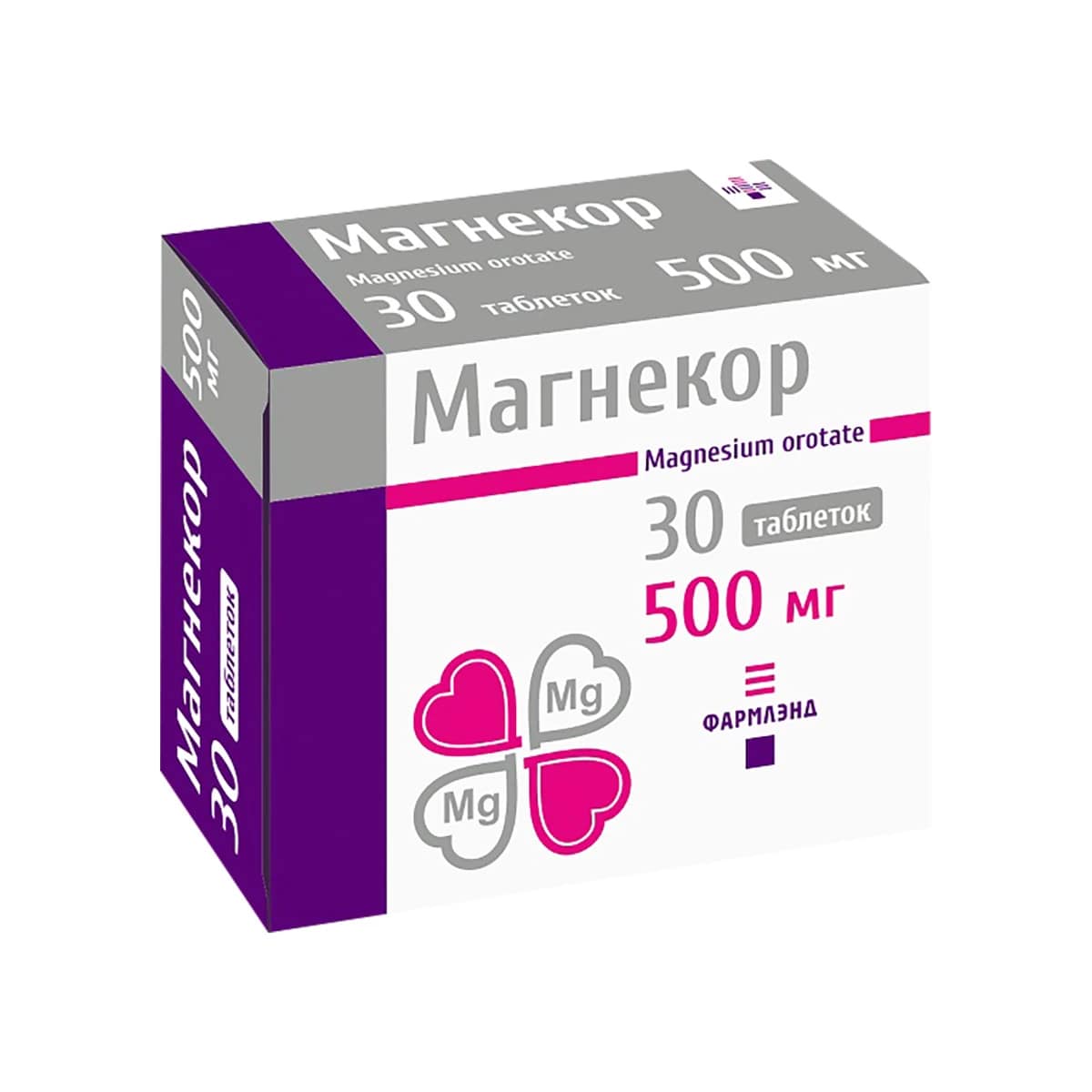 Магнекор таблетки 500мг N30