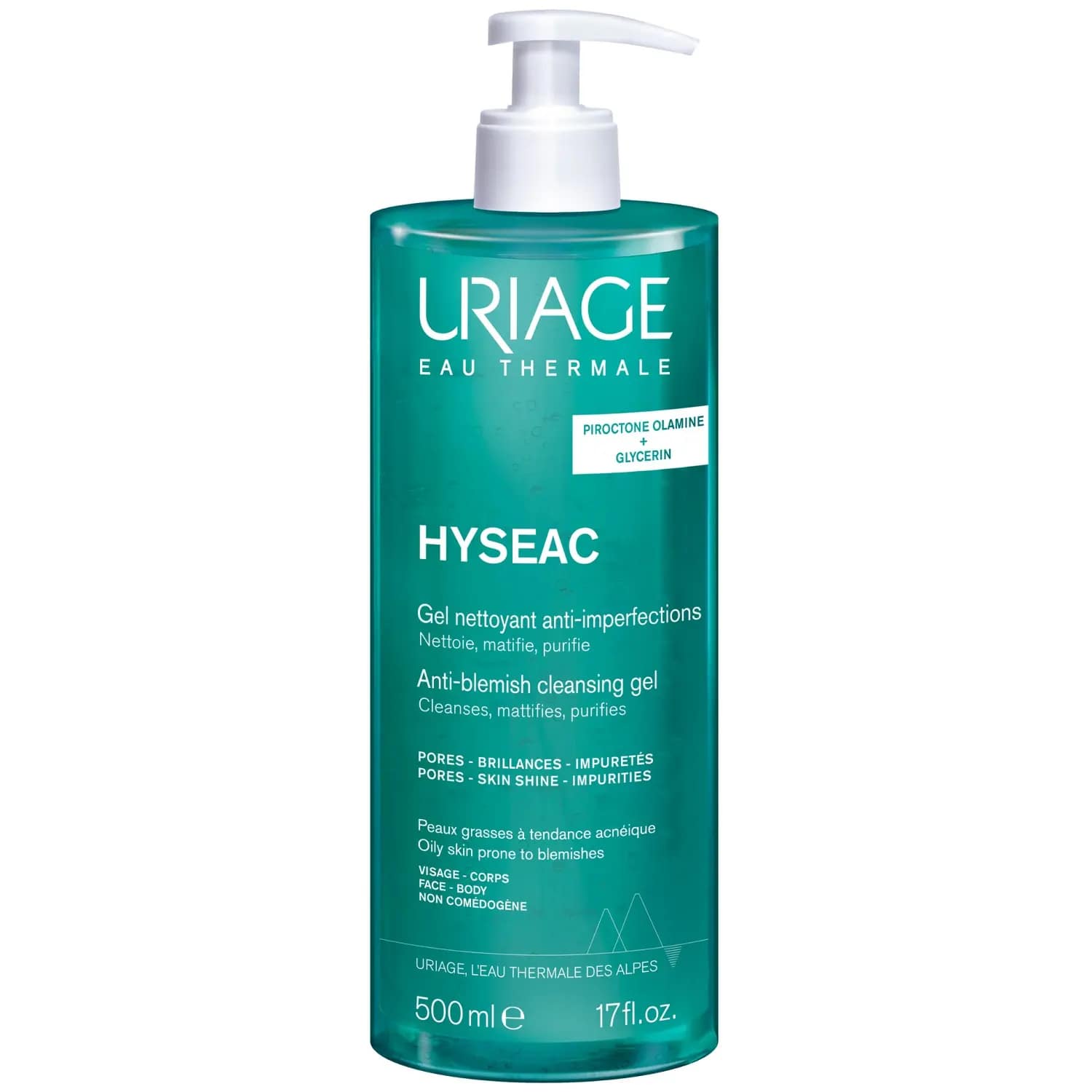 Гель очищающий для лица против несовершенств кожи Uriage Hyseac 500  мл Гель очищающий для лица против несовершенств кожи Uriage Hyseac 500  мл