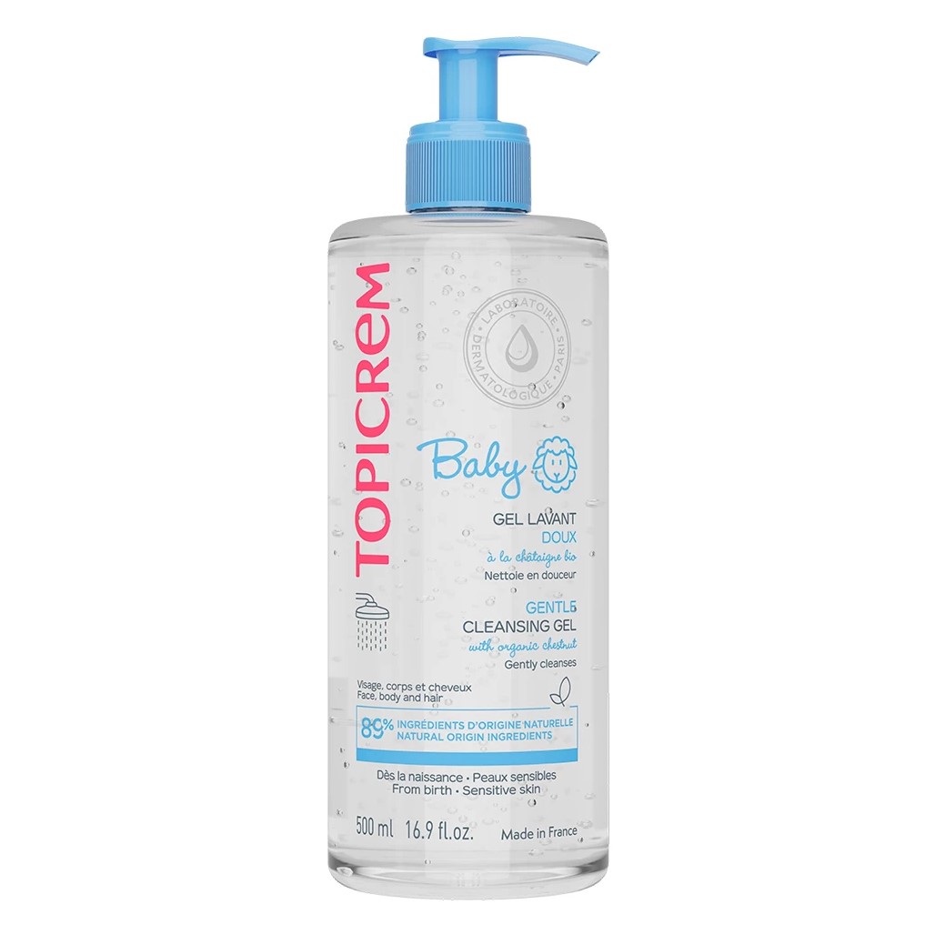 Гель нежный очищающий Topicrem 500  мл