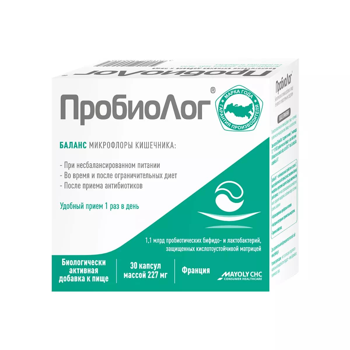 ПробиоЛог капсулы 227мг N30