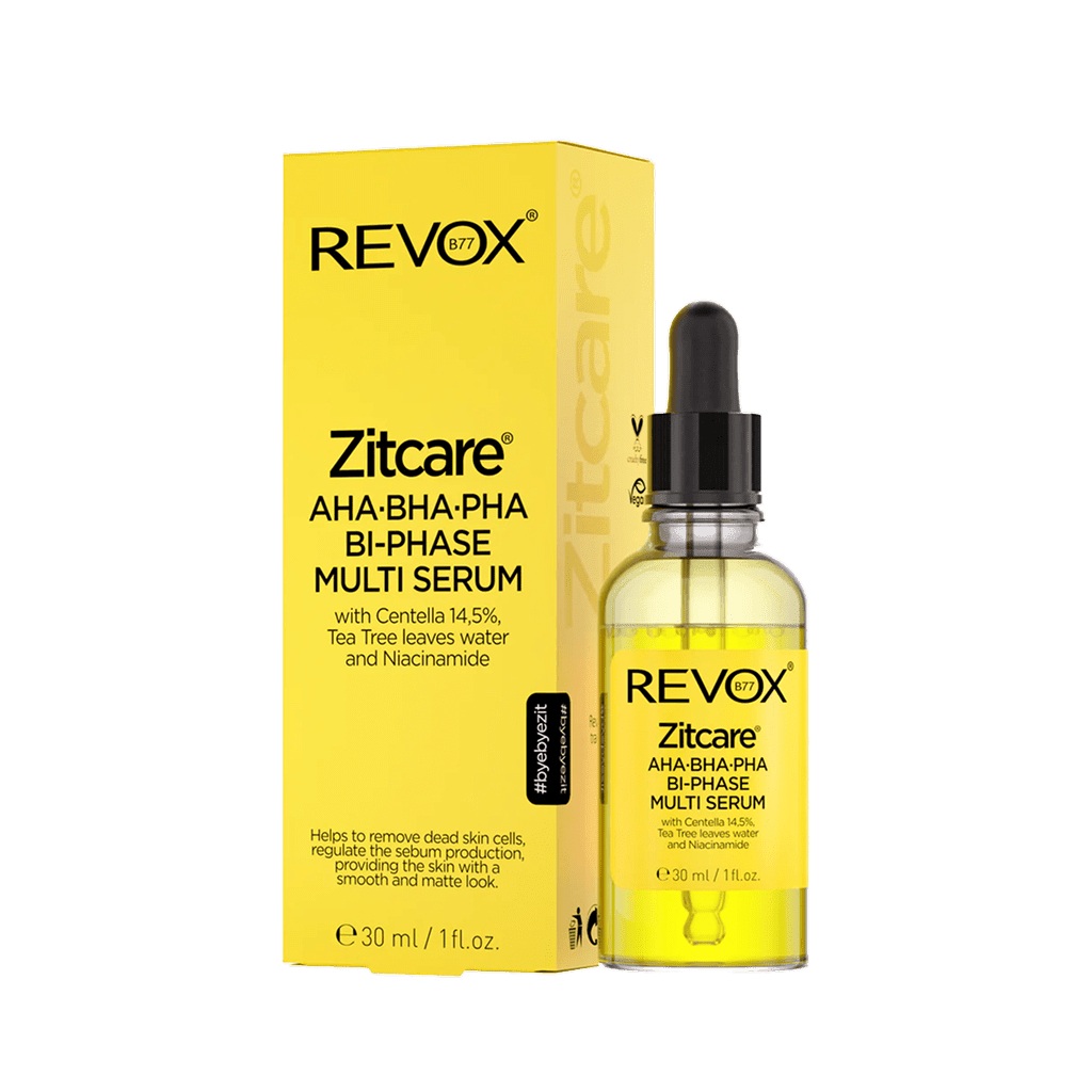 Мульти-сыворотка для лица двухфазная Zitcare AHA BNA PHA Revox B77 30  мл